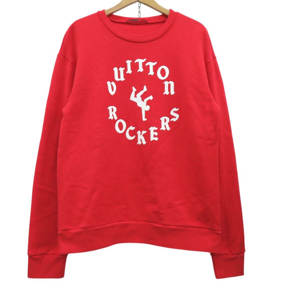 美品 ルイ ヴィトン ROCKERS プリント クルーネック スウェット RM221