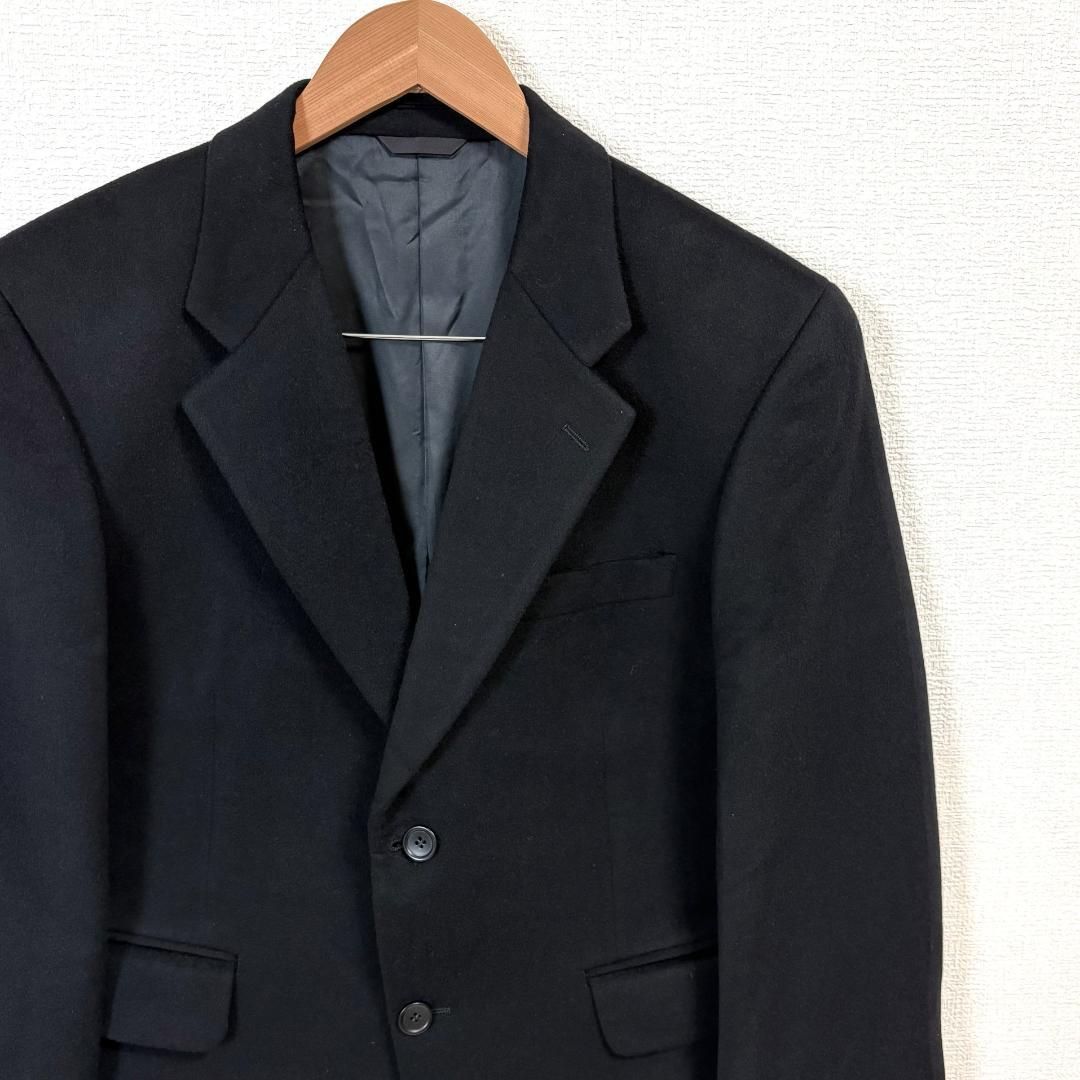 美品】 DURBAN テーラードジャケット カシミヤ100% ブラック - メルカリ