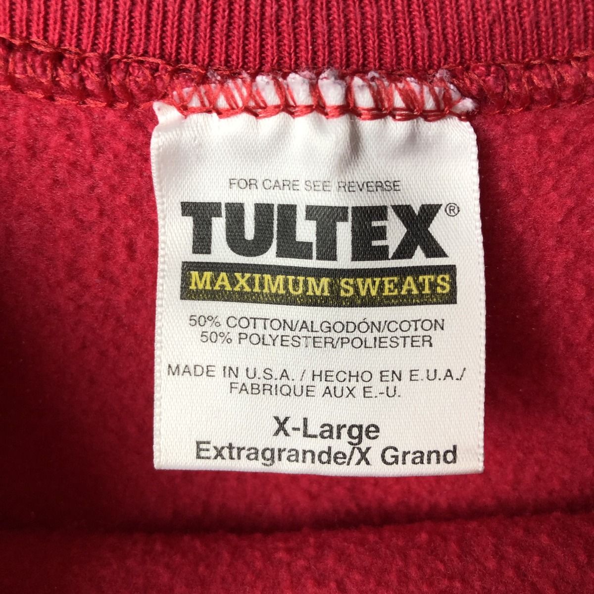 古着 90年代 タルテックス Tultex MAXIMUM SWEATS カレッジスウェットシャツ トレーナー USA製 メンズXL相当 ヴィンテージ/eaa606569 古着 90年代 タルテックス Tultex MAXIMUM SWEATS カレッジスウェット