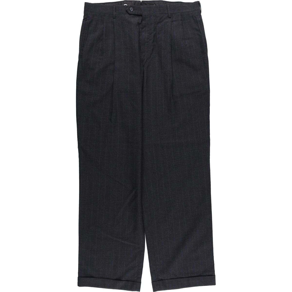 古着 80年代 ジョスエーバンク JOS. A. BANK ストライプ柄 ツータック