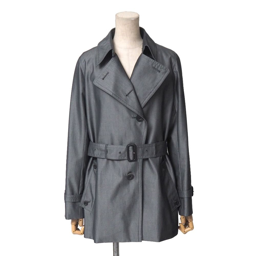 □美品□Aquascutum アクアスキュータム コート サイズ9 ベルテッド  