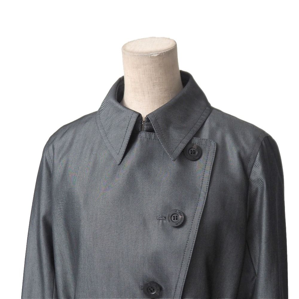 □美品□Aquascutum アクアスキュータム コート サイズ9 ベルテッド  