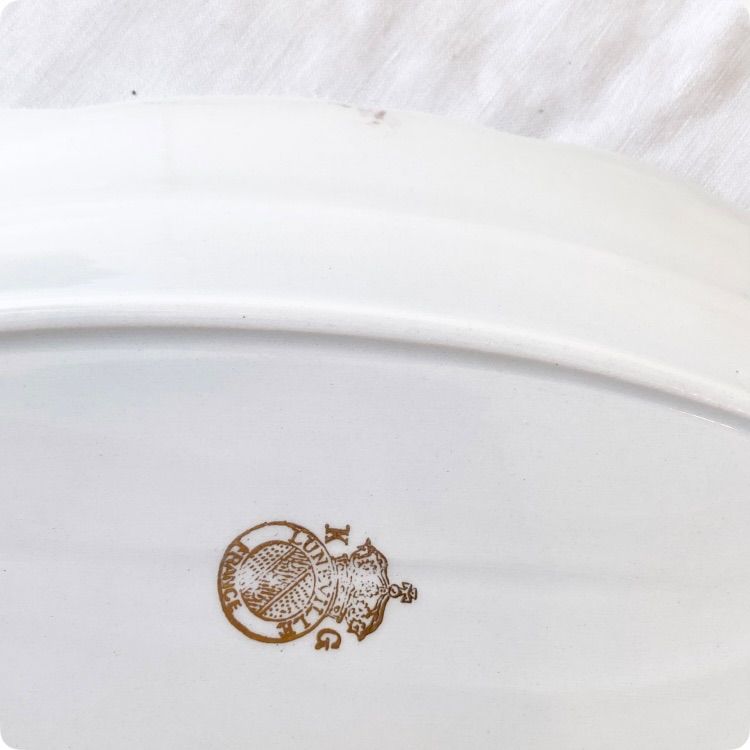 フランスアンティーク ラヴィエ皿｜KGリュネヴィル（K&G Luneville