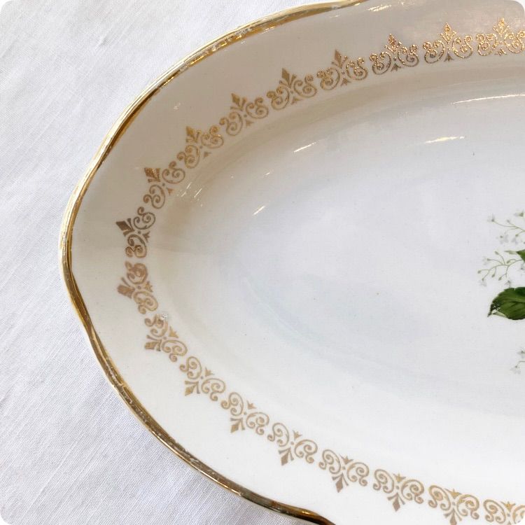 KGリュネヴィル ラヴィエ フランスアンティーク シェル型 薔薇 KG