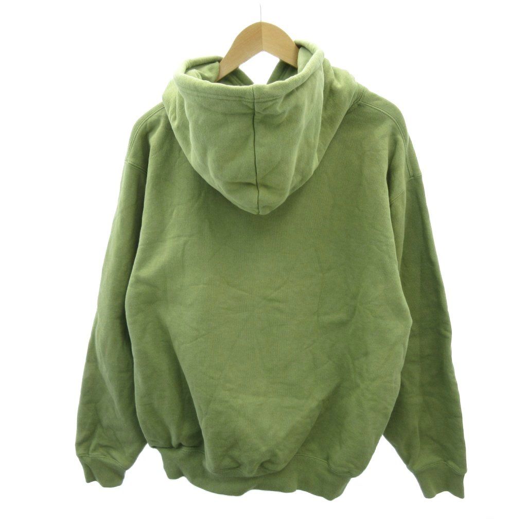 ボット BoTT プルオーバー パーカー フーディ ロゴ 刺繍 長袖 XL 緑