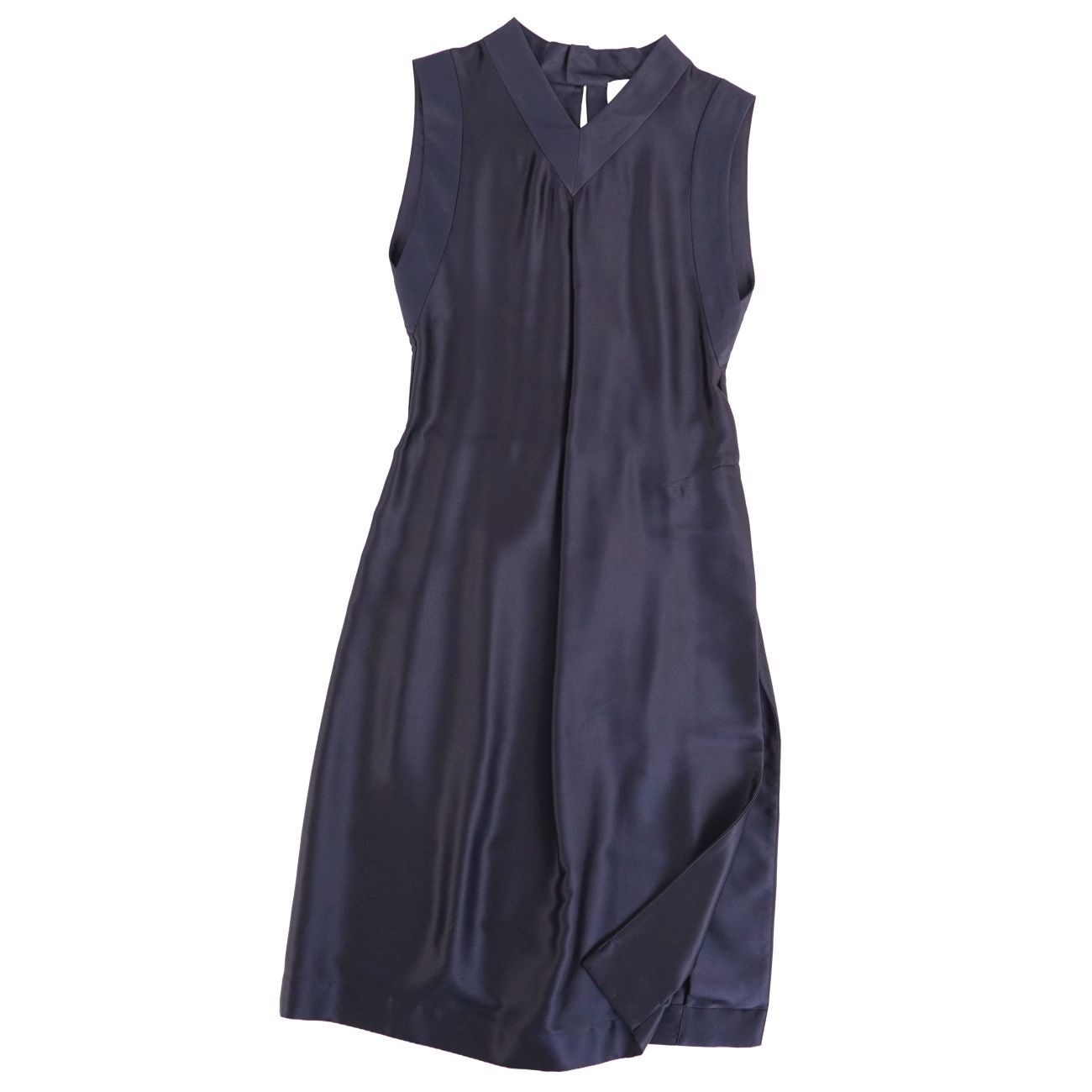 美品 ジルサンダー JIL SANDER ワンピース ノースリーブ シルク トッ 
