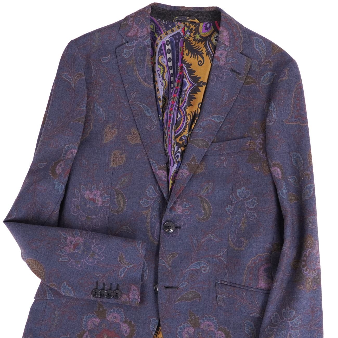 美品 エトロ ETRO ジャケット テーラード ペイズリー ウール アウター