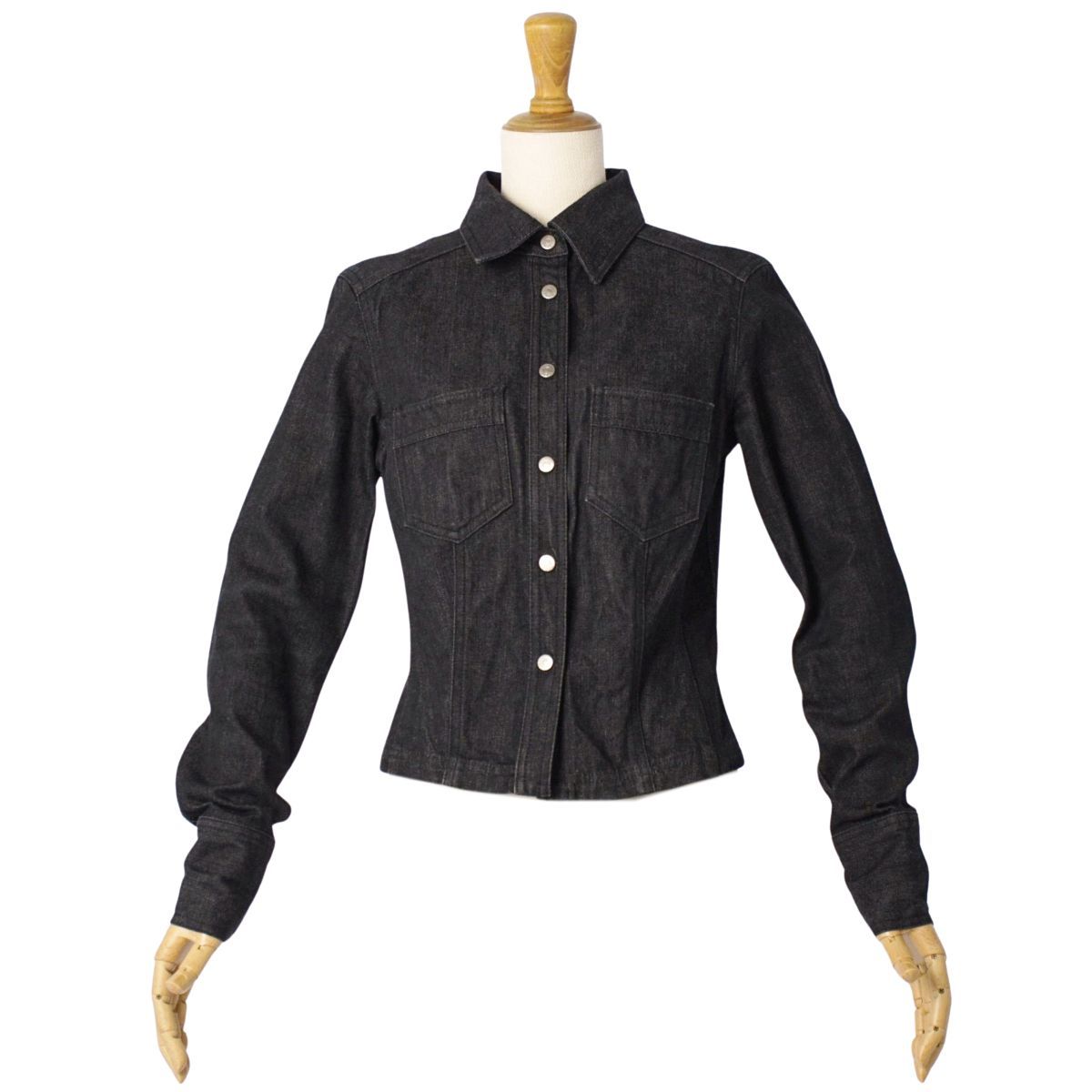 美品☆GUCCI トムフォード期 ジャケット Gジャン デニム ロゴボタン 美品 グッチ GUCCI ジャケット トムフォード期 デニムジャケット