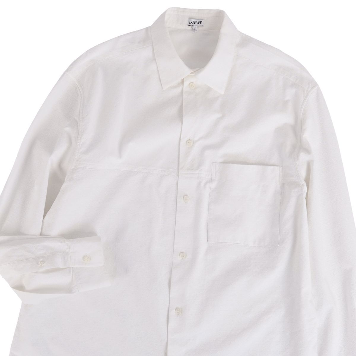 11617【美品・人気モデル】ロエベ アナグラム オープンカラー長袖