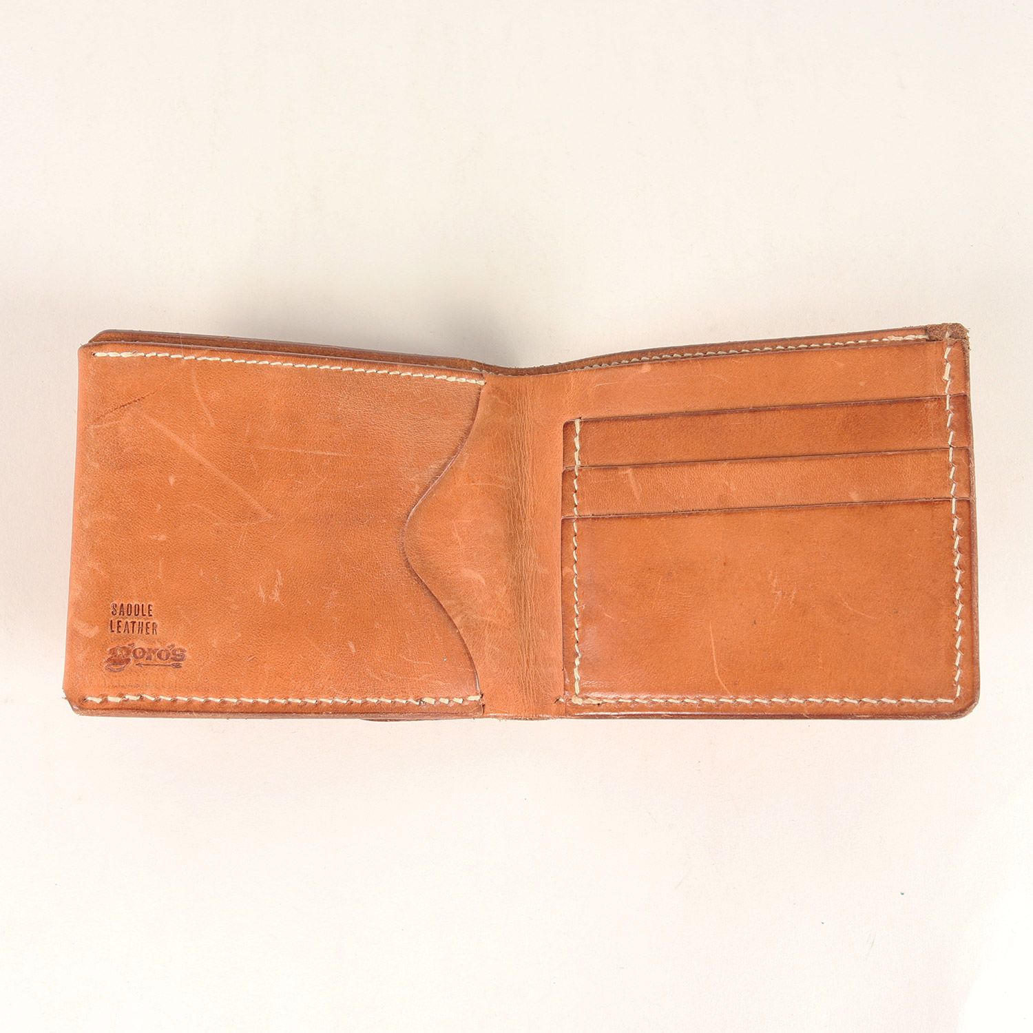 goros ゴローズ | サドルレザー 2つ折り ウォレット / 財布 | ブラウン
