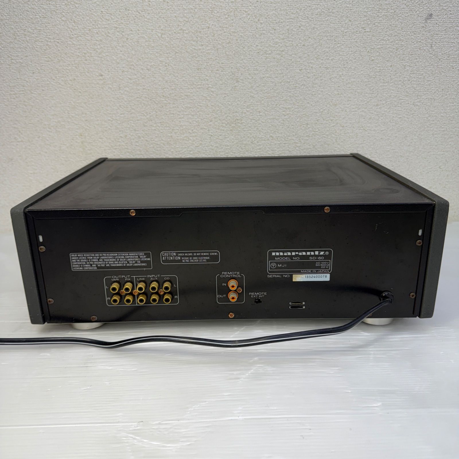 完動品Marantz SD-60 マランツ カセットデッキ｜Yahoo!フリマ 【Y