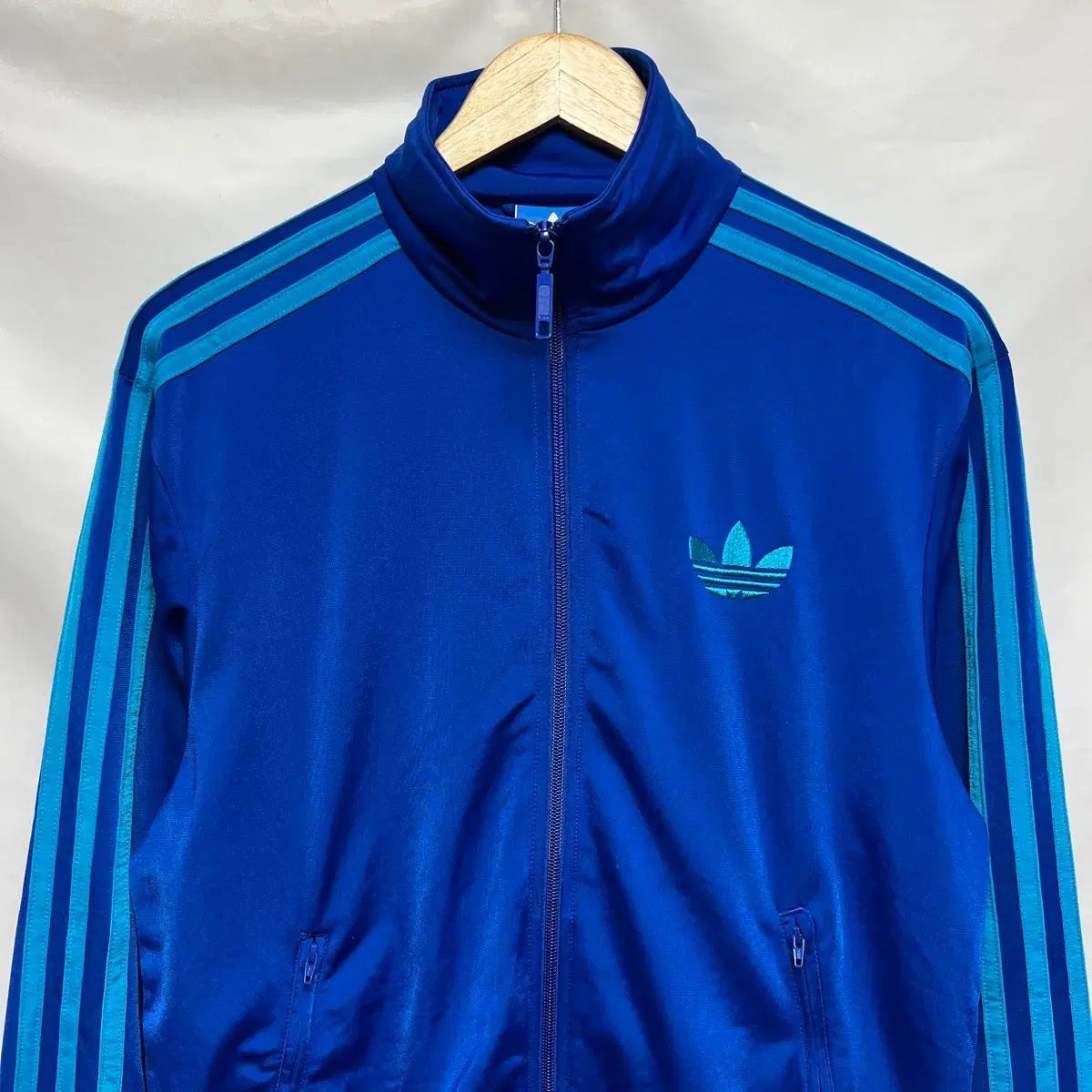 正規品/90 adidas 旧ファイヤーバード ブルー スカイ トラックジャージ