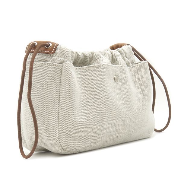 エルメス HERMES ポーチ フールビ20 トワルシェブロン レザー