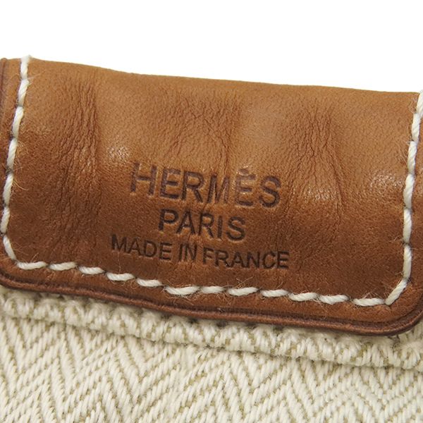 エルメス HERMES ポーチ フールビ20 トワルシェブロン レザー
