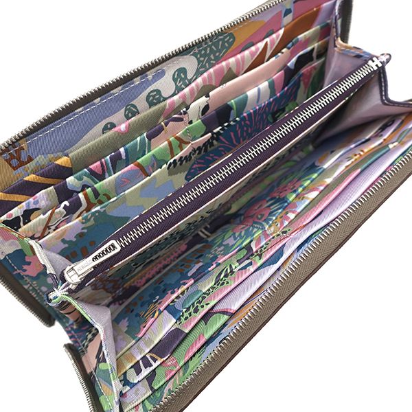 エルメス HERMES 長財布 アザップロング シルクイン ヴォーエプソン