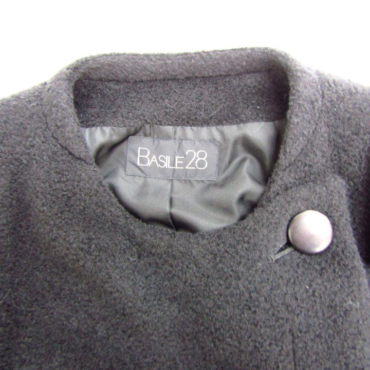 バジーレ28 ロングコート ウールコート アウター アルパカ混 日本製  