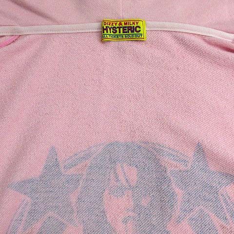 ヒステリックグラマー　レディース　スウェットトレーナー　ピンク　ショート丈 HYSTERIC GLAMOUR（ヒステリックグラマー） トレーナー スウェット