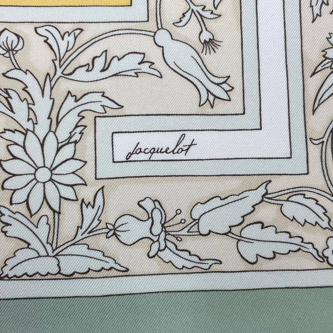 新品同様 HERMES エルメス スカーフ シルク カレ90 Joyaux de l'ete 夏
