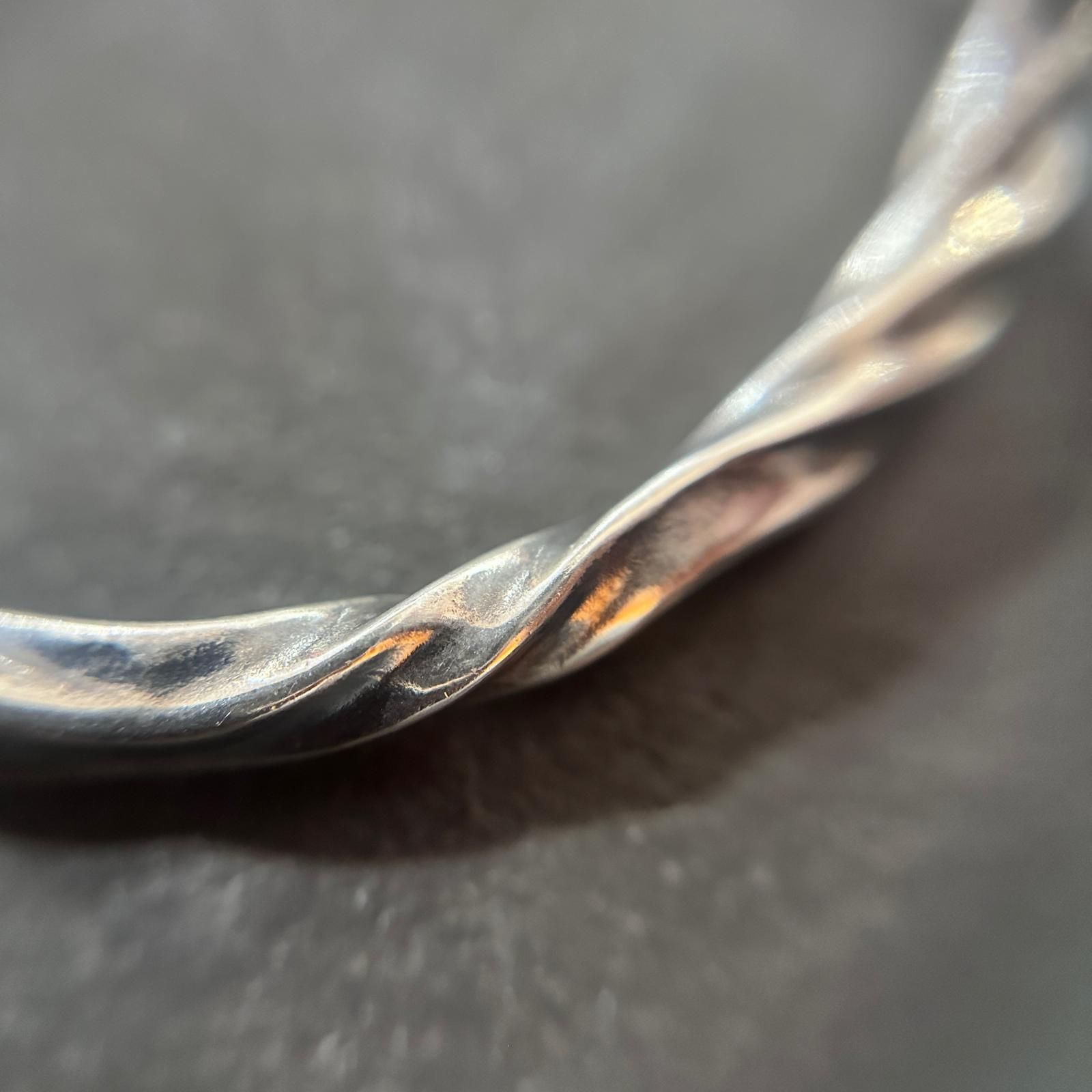 参考上代36300円 DEAL DESIGN REVERSE TWIST BANGLE リバースツイスト