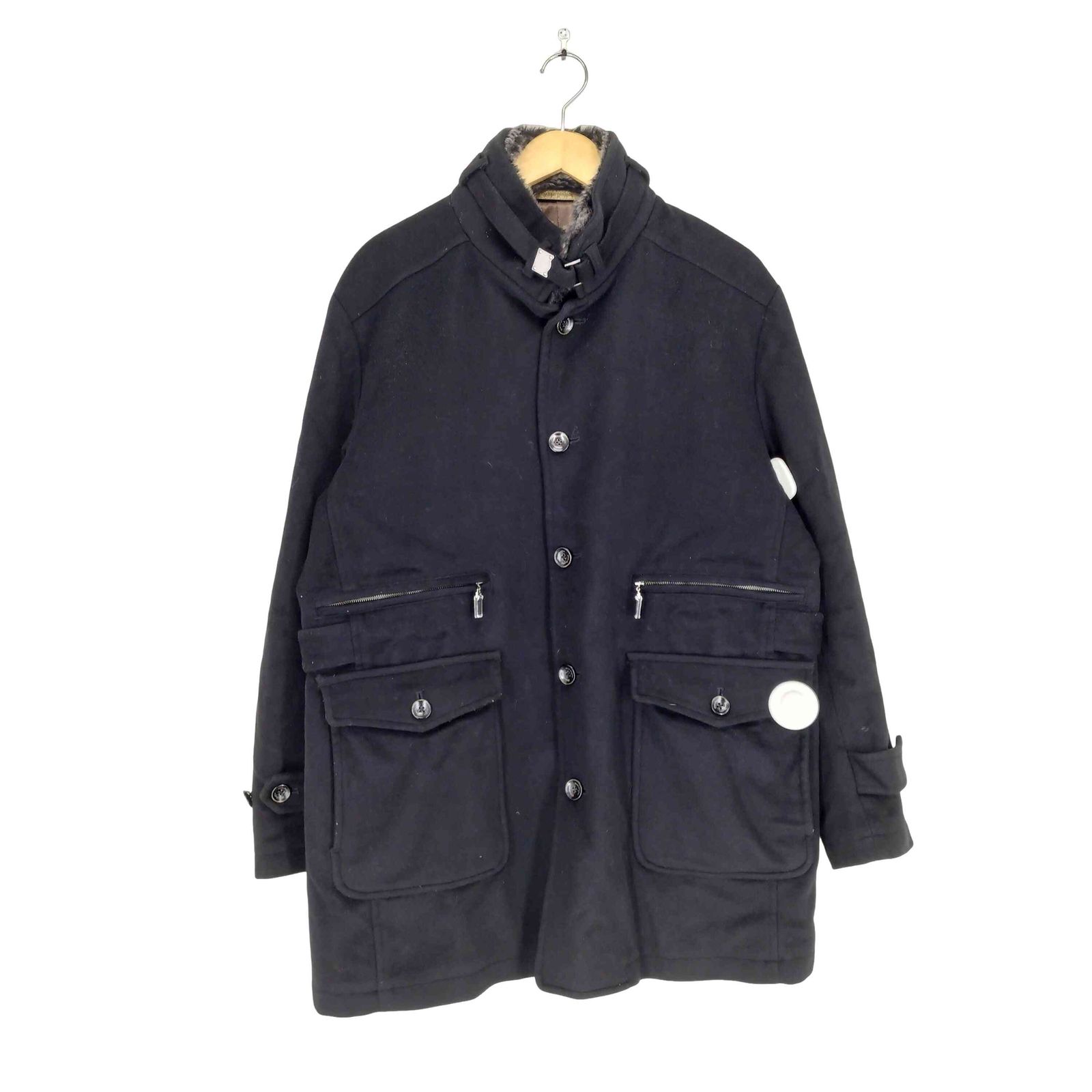 ウィルクスバシュフォード Wilkes Bashford cashmere カシミヤ混スタンドカラーコート メンズ 3L - メルカリ