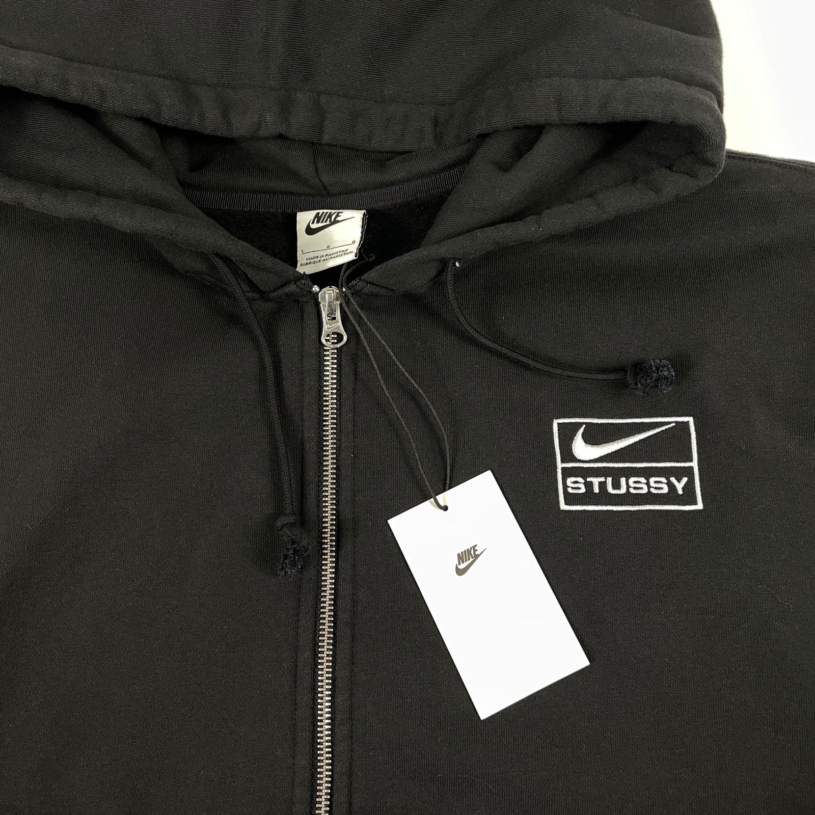 Stussy x Nike ジップパーカー2025 S Nike ステューシージップパーカー 希少 nike stussy ジップ パーカー