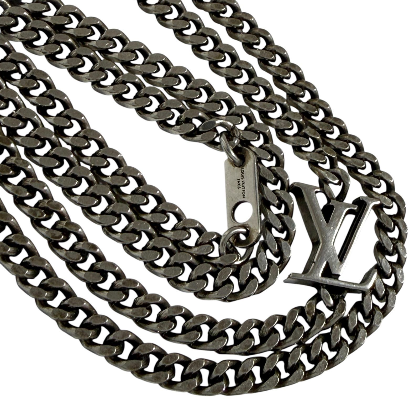 ルイヴィトン メンズ LV ユアーズ チェーン ネックレス 44－54cm