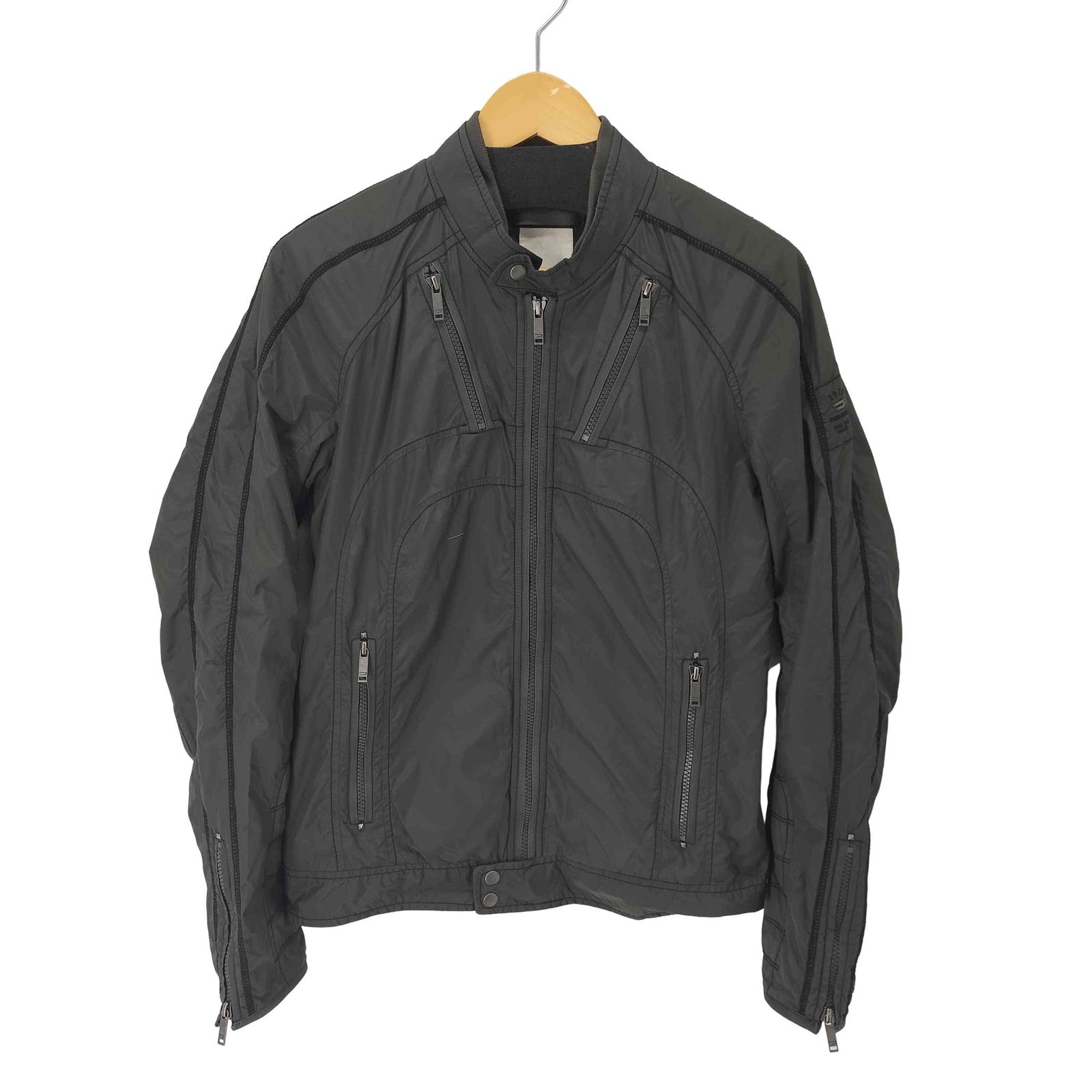 DIESEL　マルチジップ　ボンバー　ジャケット ディーゼル DIESEL 90-00sマルチジップ スタッズ ナイロン ブルゾン