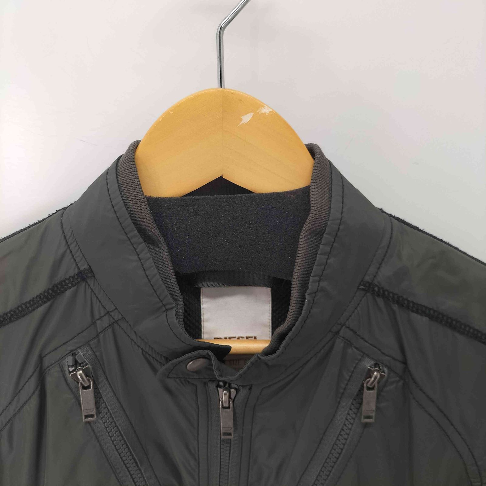 DIESEL　マルチジップ　ボンバー　ジャケット ディーゼル DIESEL 90-00sマルチジップ スタッズ ナイロン ブルゾン