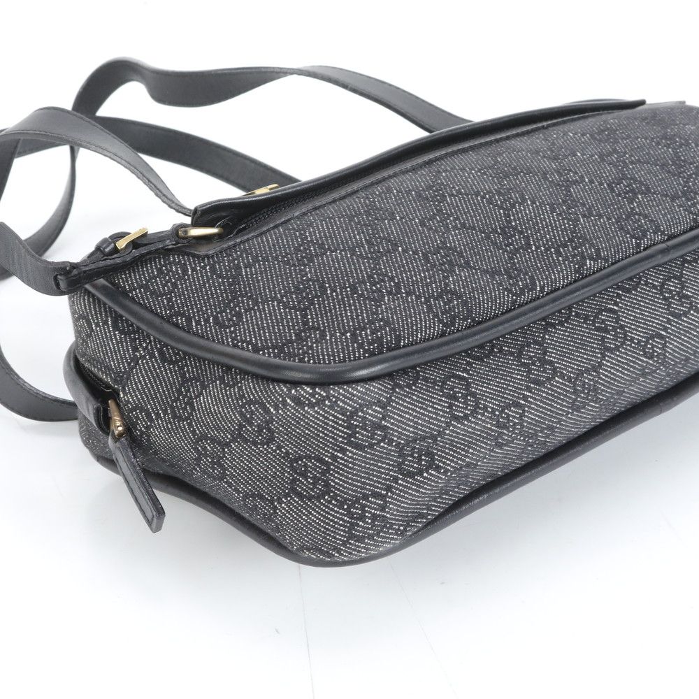 美品 グッチ GG キャンバス 92729 レザー トート バッグ 肩掛け