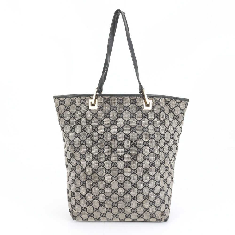 美品 グッチ GG キャンバス 002 1098 レザー トート バッグ 肩掛け