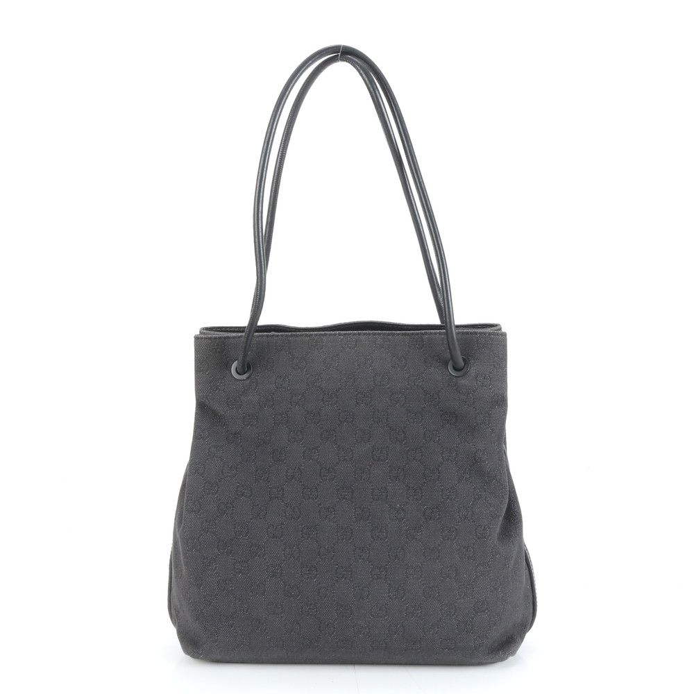 美品 グッチ GG キャンバス 101341 レザー トート バッグ 肩掛け