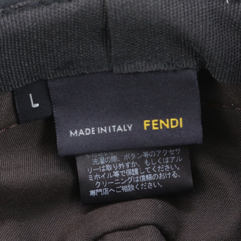極美品 フェンディ ズッカ バケット ハット バケハ 帽子 8H0032