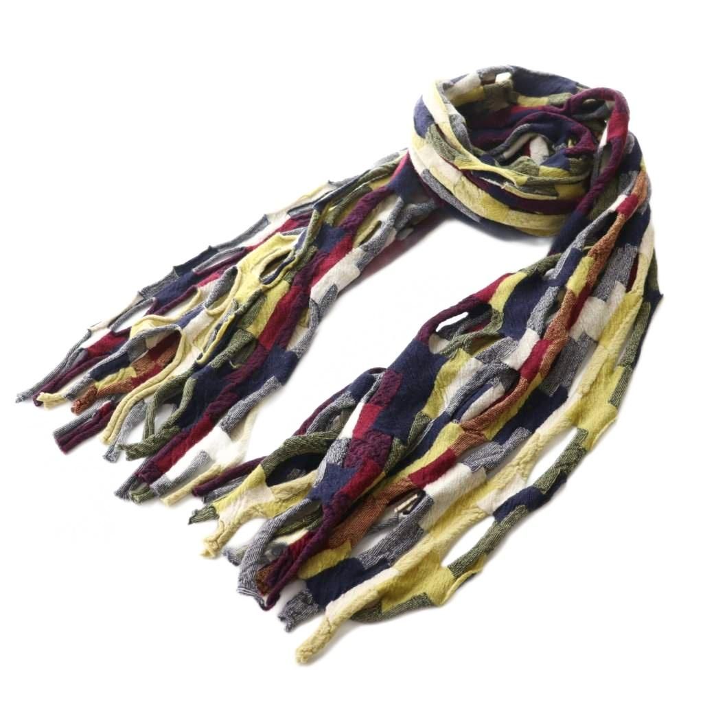 ヨーガンレール JURGEN LEHL マフラー ストール マルチカラー 紺