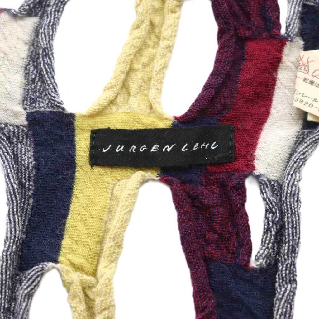 ヨーガンレール JURGEN LEHL マフラー ストール マルチカラー 紺