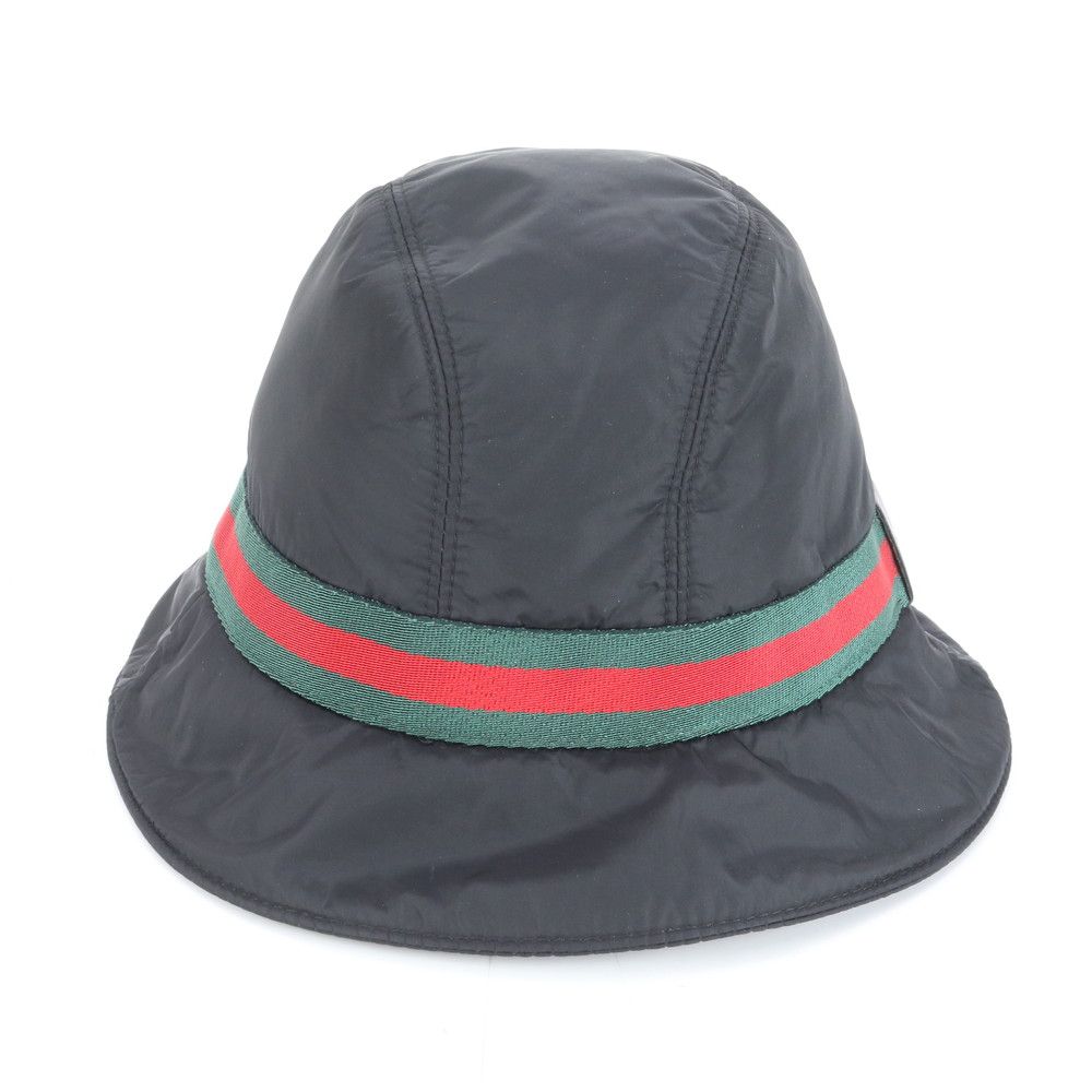 極美品 グッチ シェリー ライン GG バケット ハット バケハ ブラック