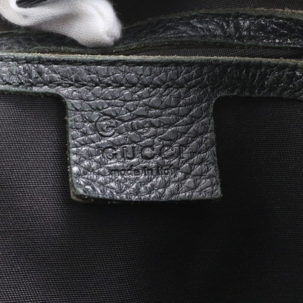 美品 グッチ GG キャンバス 265695 レザー トート バッグ 肩掛け