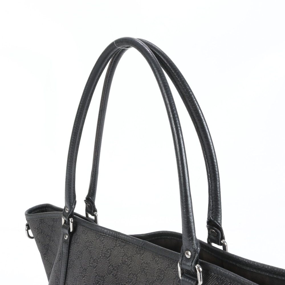 美品 グッチ GG キャンバス 265695 レザー トート バッグ 肩掛け