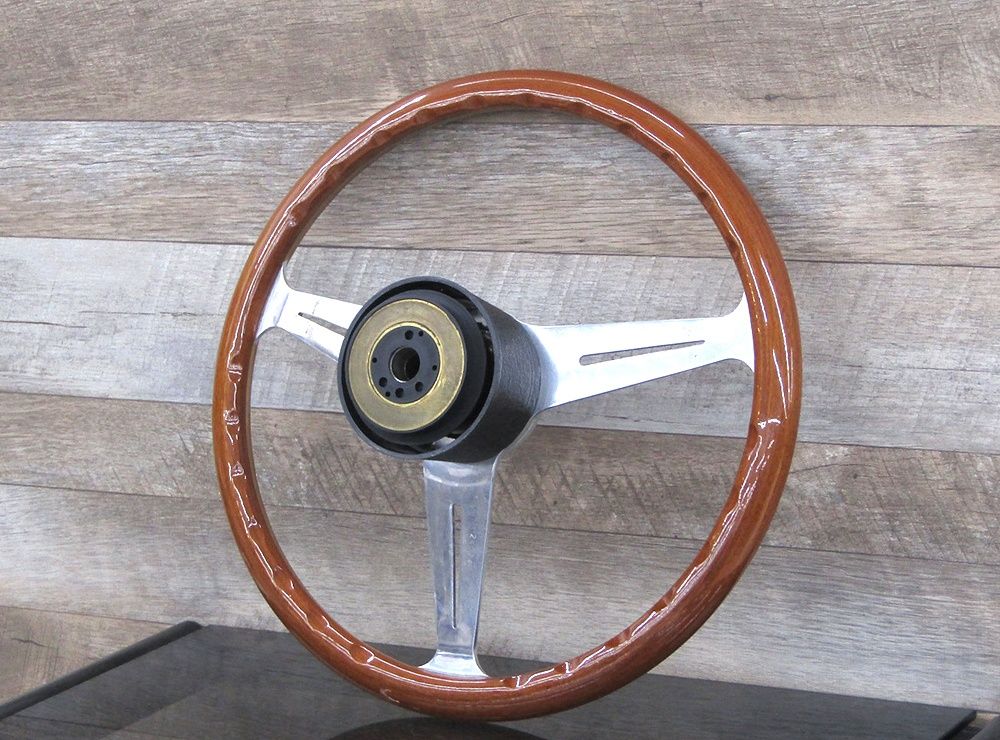 NARDI ナルディ ウッドステアリング ハンドル カー用品 直径約37cm