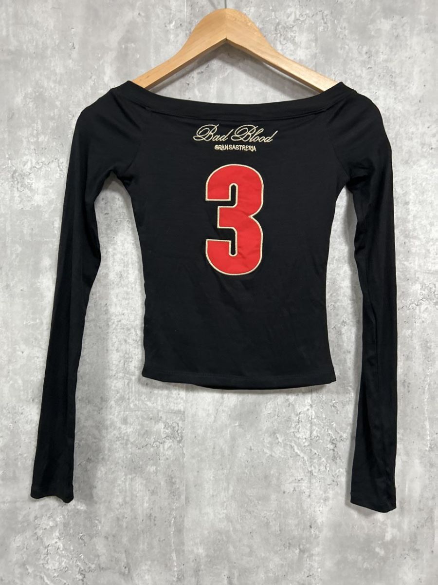 Bad Blood 韓国ファッション タイト Tシャツ sizeS/黒 □◇ レディース