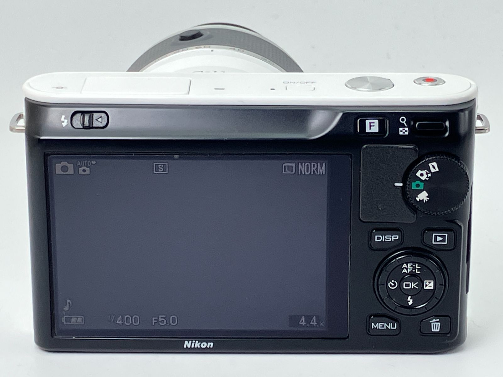 返品保証・動作確認済】Nikon 1 J1 ホワイト + NIKKOR 30-110mm ズーム