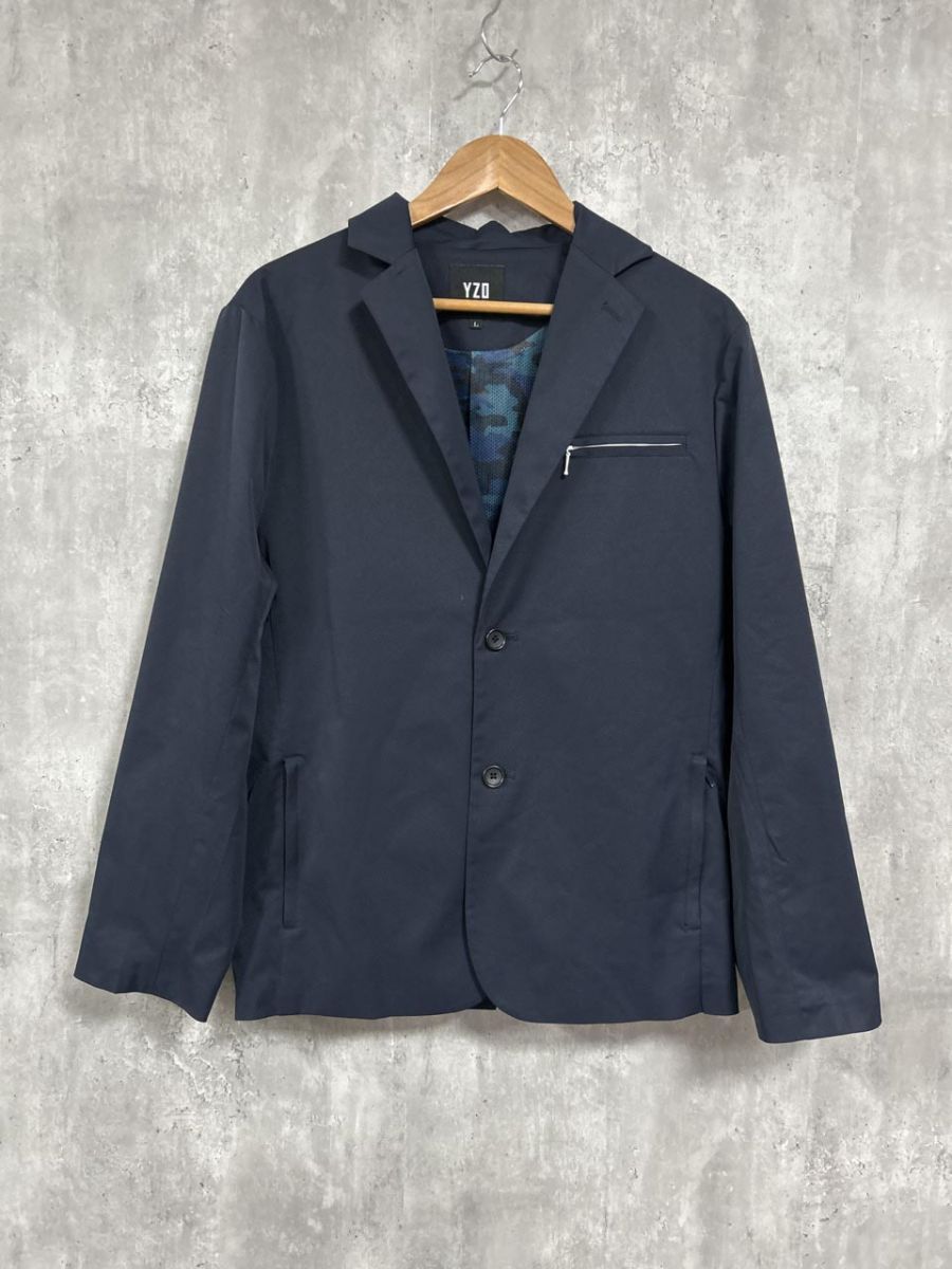 YZO ワークウェアスーツ インナー 迷彩柄 テーラード ジャケット sizeL