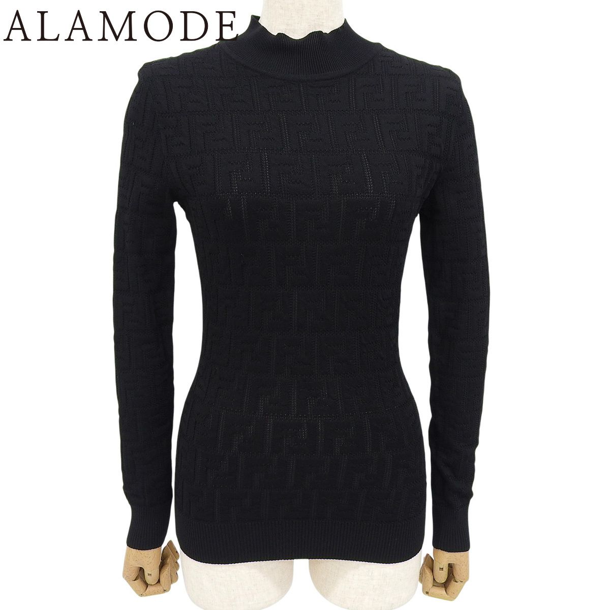 FENDI フェンディ ズッカ柄 ロゴ ベロア ハイネック FENDI フェンディ