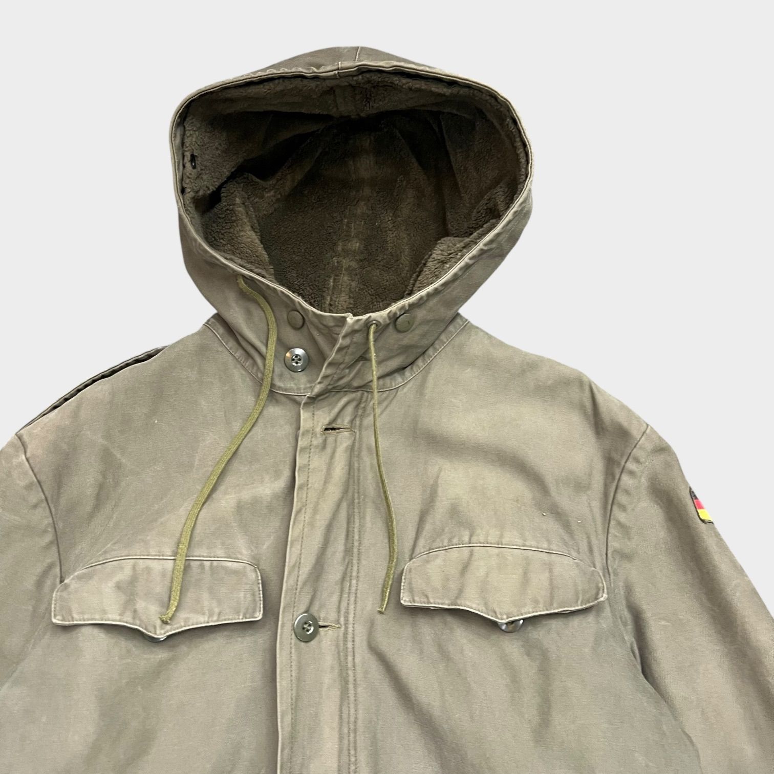 B346 SCHWARZ PASSAU ドイツ軍 80S ミリタリーコート ネイビー