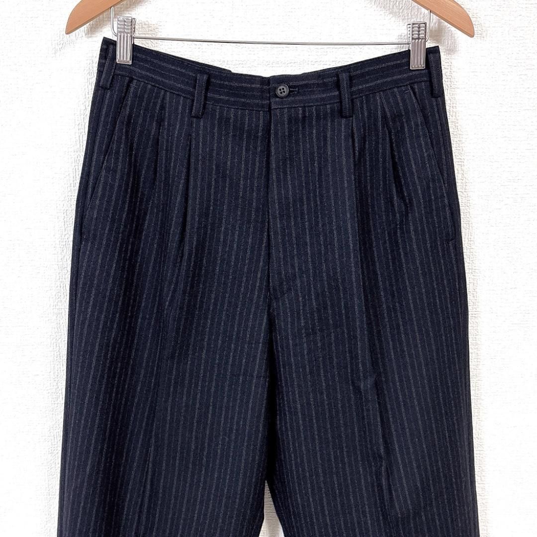 専用Y's YOHJI YAMAMOTO ブラック ウール ワイドパンツ 日本製 美品】Y's for men ヨウジヤマモトウールワイドパンツ M ブラック