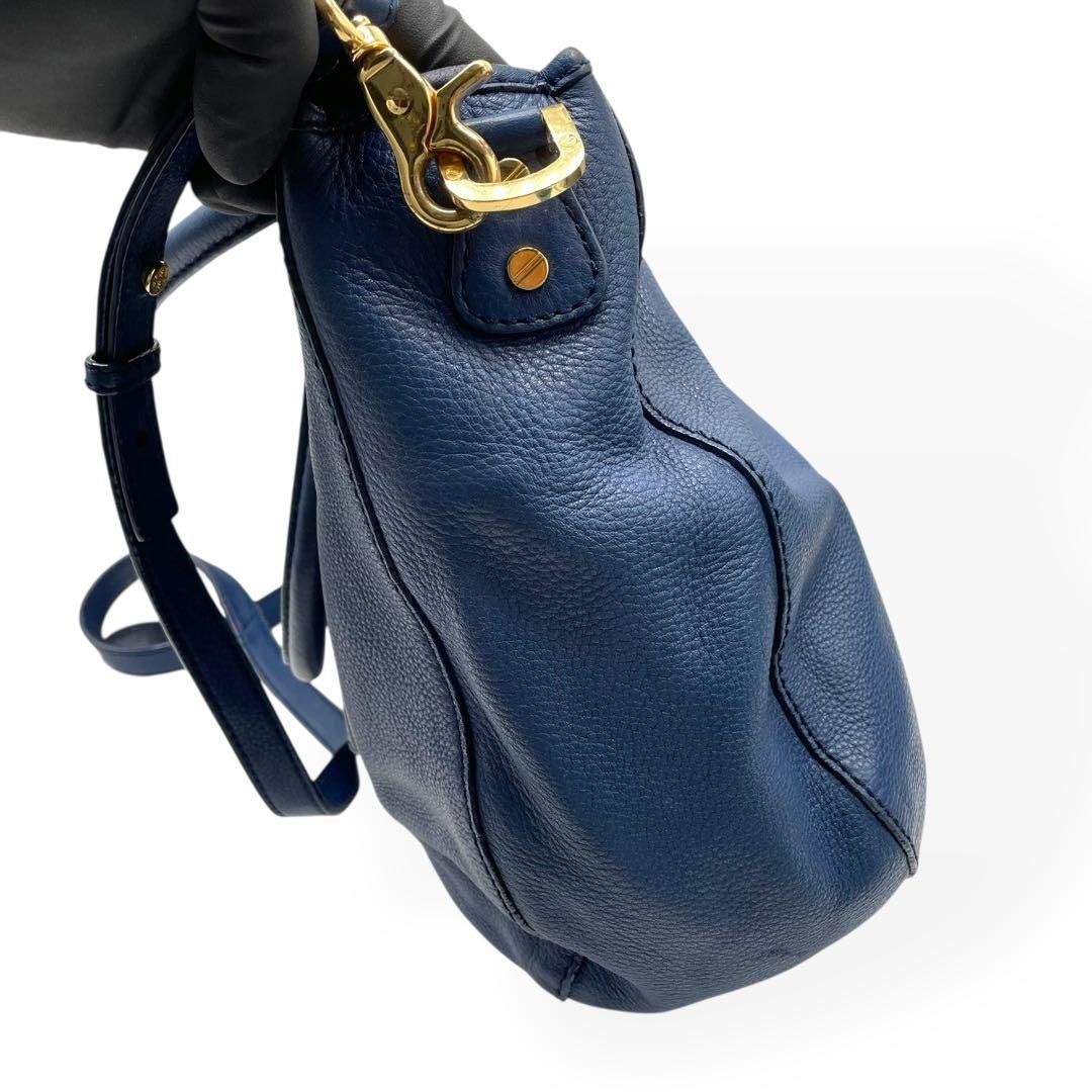 美品 TORY BURCH トリーバーチ トートバッグ アマンダ レザー ブルー