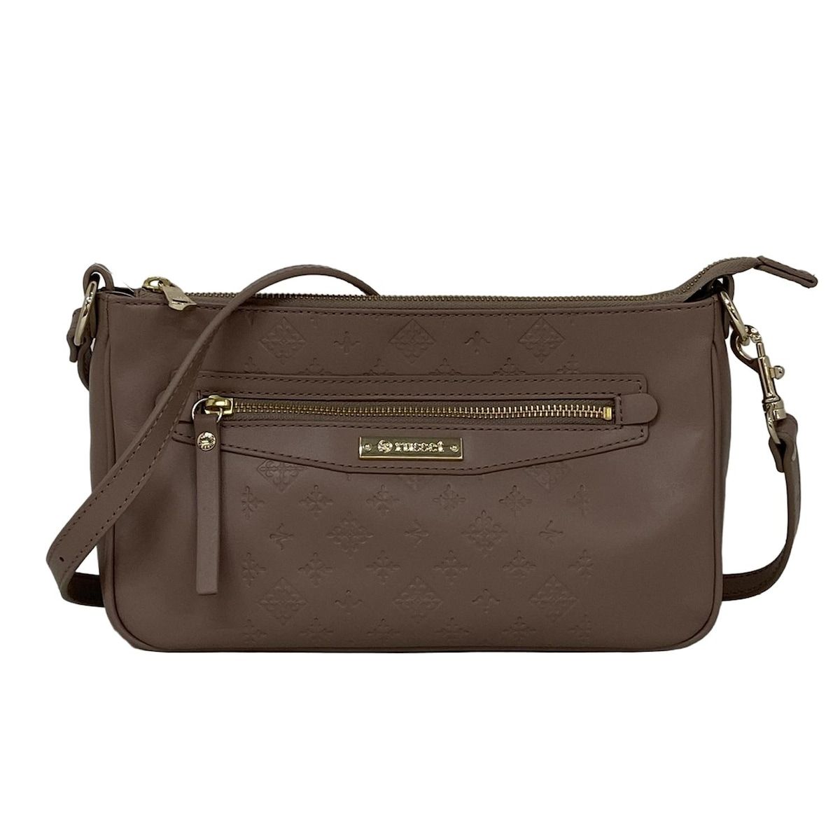 russet(ラシット) ショルダーバッグ美品 - ピンクベージュ レザー 