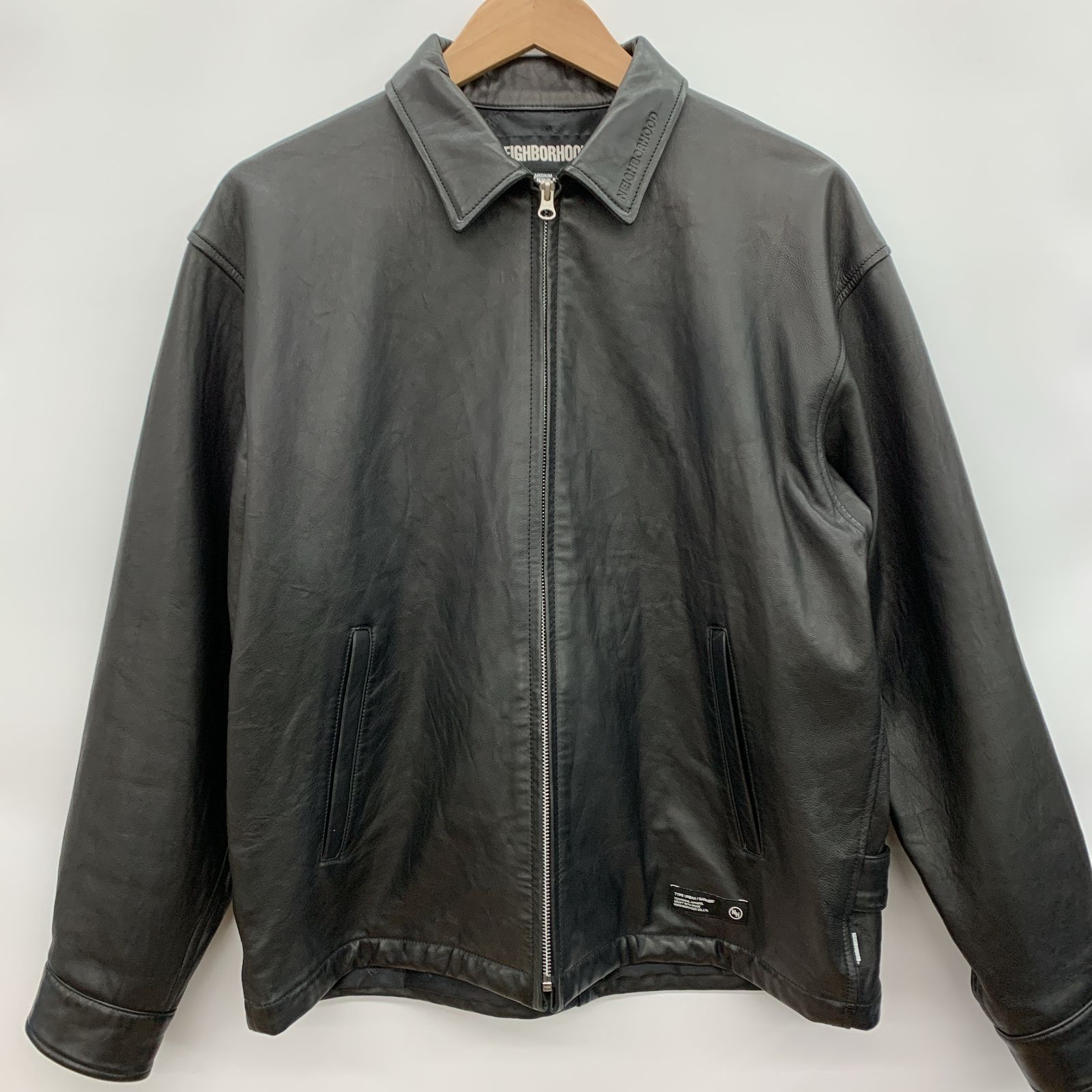 NEIGHBORHOOD ネイバーフッド LEATHER ZIP WORK JACKET 242SZNH-JKM01 