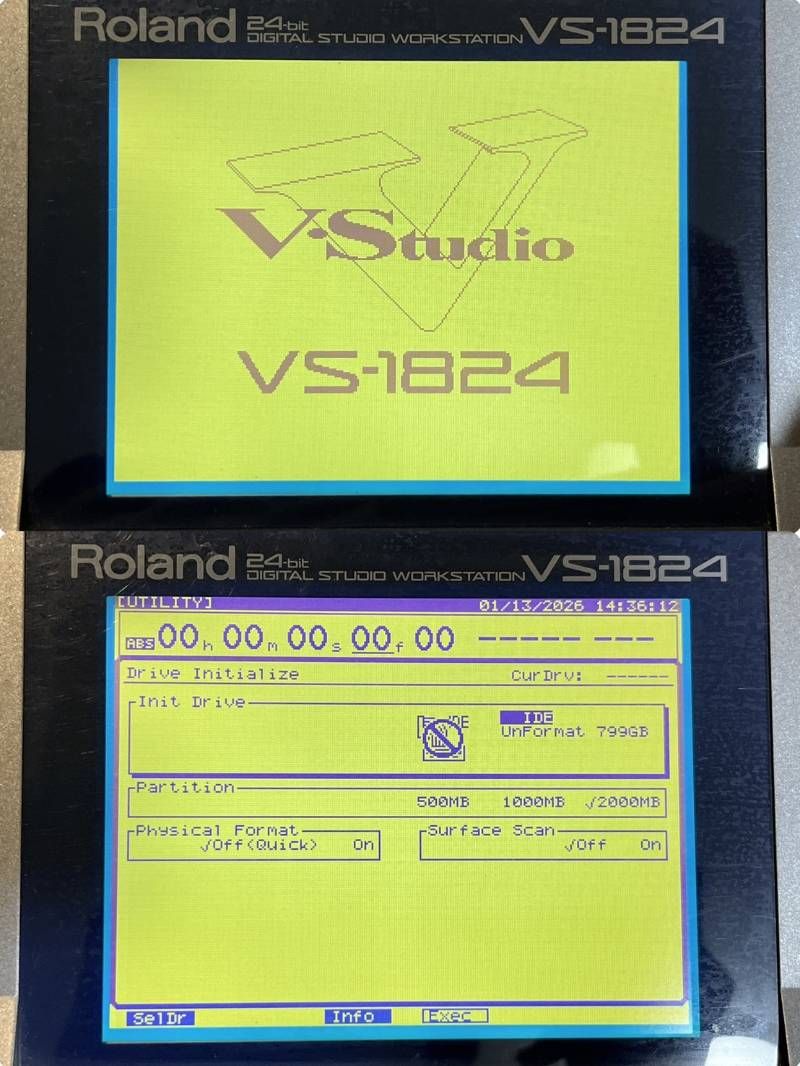 Roland VS-1824CD マルチトラックレコーダー ローランド 説明書付 電源