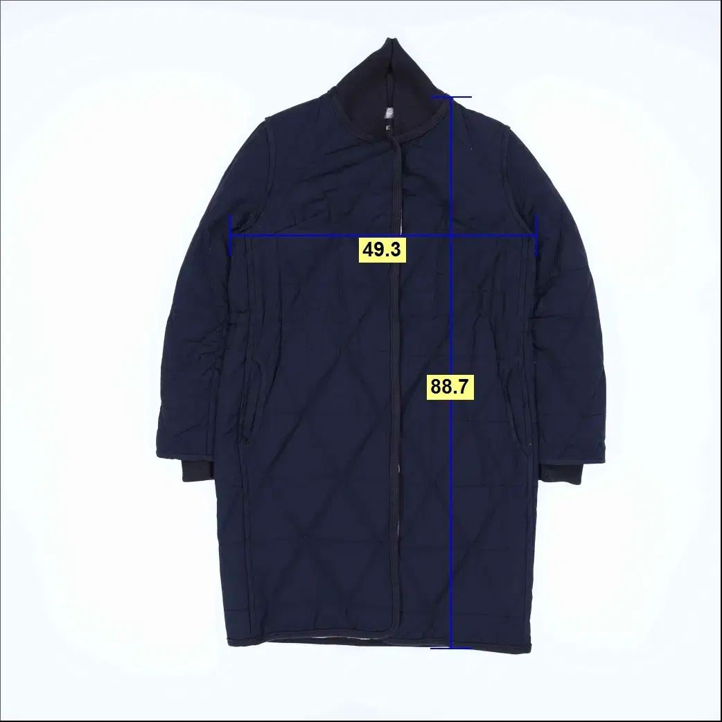   ネイビー キルティングジャケット LL 76 マイン レディース ウール ネイビー キルティング ジャケット