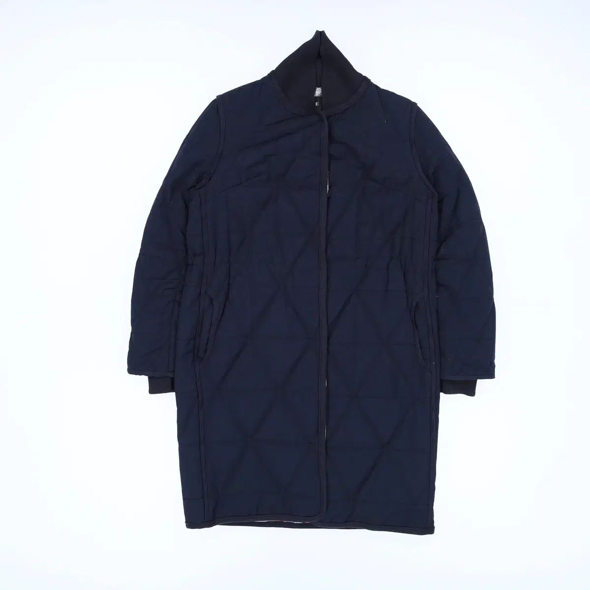 76 マイン レディース ウール ネイビー キルティング ジャケット